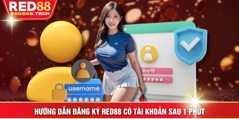 Hướng dẫn đăng ký RED88 có tài khoản sau 1 phút